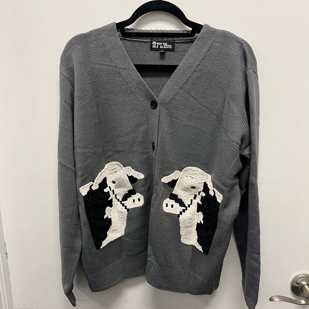 Cattle Cardi- Black Hereford